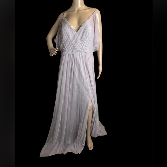 Jenny Yoo Collection Aeryn Maxi Dress Event Elegant Fairy Women Size 16 EUC - Picture 4 of 12